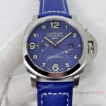 Copy Panerai Luminor GMT PAM437 SS Blue Dial Watch
